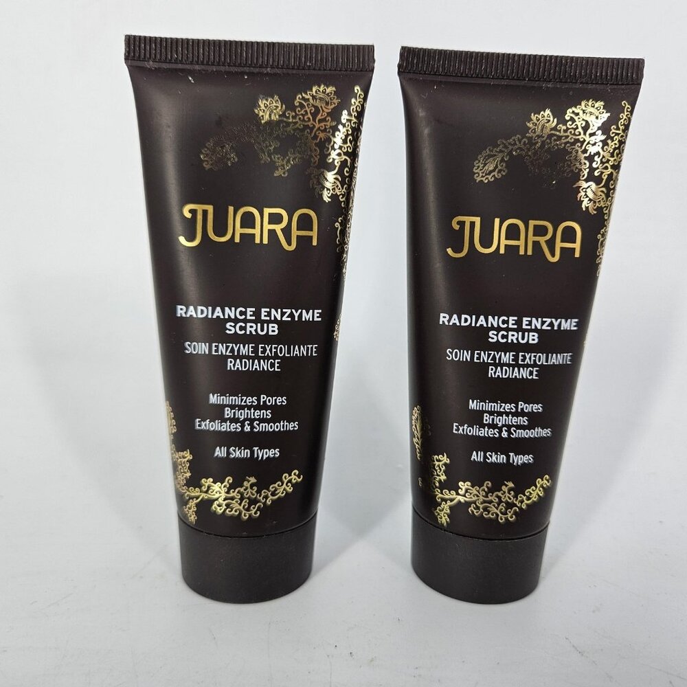 Juara Radiance Enzyme Scrub 1.5 fl oz 44 mL Lot 2 Travel Size Minimize Pores USA